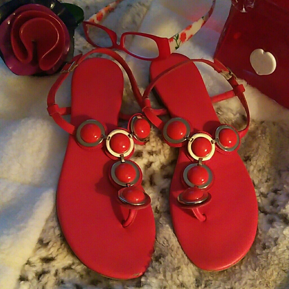 Kate Spade Coral Sandals Size 8